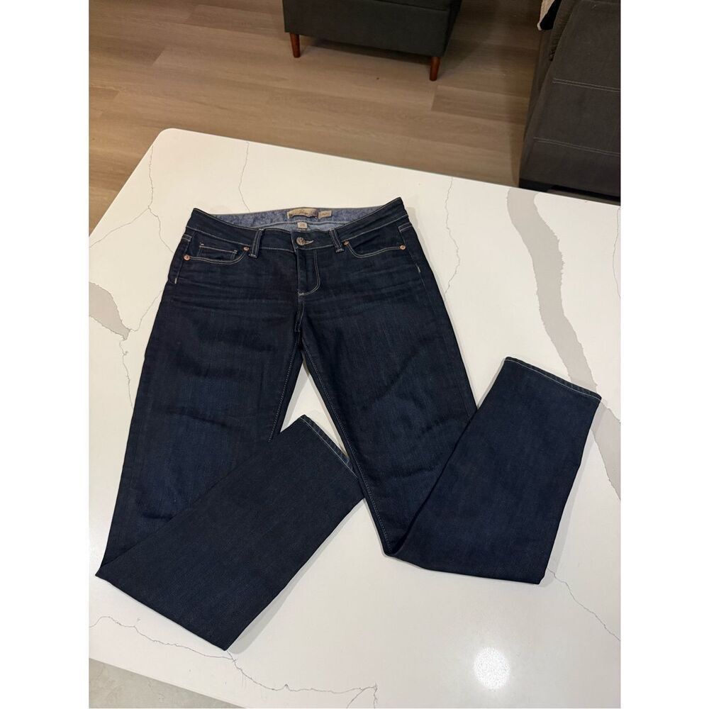 PAIGE Premium Denim Women's Skyline Dark Blue Jeans • SIZE
28 • Stretch • USA